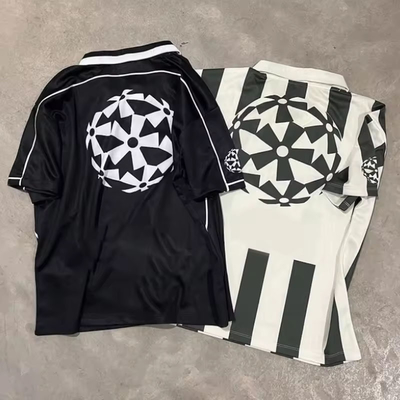 Stripe Retro Training Football Sports Wear Soccer Wear Retro Soccer Jersey Men's T-Shirts Manufacturers for Customs Clothes