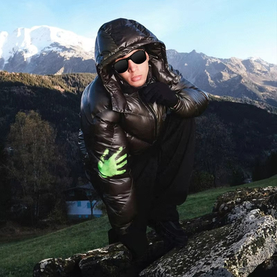 Custom Thermochromic Ink Print Streetwear Puffer Jacket