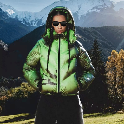 Custom Thermochromic Ink Print Streetwear Puffer Jacket