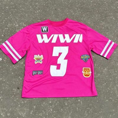 comprar Custom Jersey Retro Gym Poliéster Sports Tee Cortado Sublimação Basquete Futebol Boxy Clubes de Futebol Malha Camisa Jersey Homens Fabricação em linha