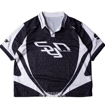 Mua Áo Jersey được thêu theo yêu cầu Logo đan Plus Size Tay ngắn thể thao mặc nhịp thở Streetwear Mesh áo thun Polo nam sản xuất trực tuyến