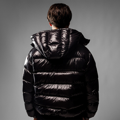 Seamless Fusing Streetwear Puffer Jacket Winter Shiny Polyester Padded Jacket Stylish
