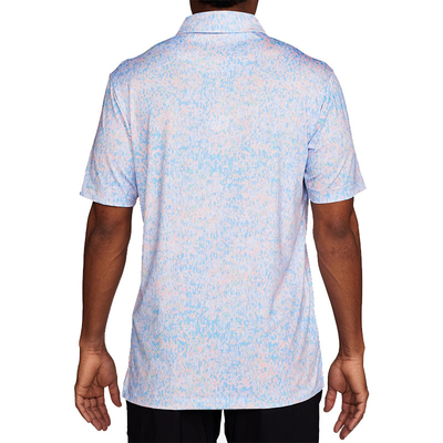 Custom High Quality Polyester Spandex Blade Collar Golf Polo Shirt Wholesale Men Sublimation Printed Golf Shirt