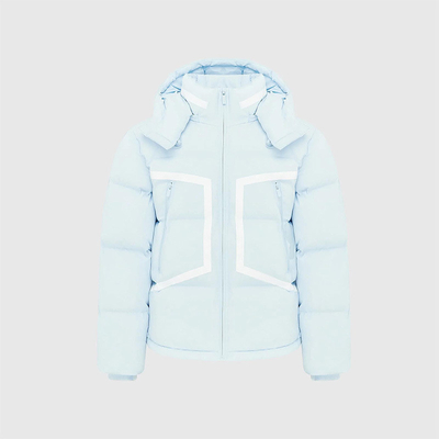 New Design Outdoor Winter Warm Custom Logo Blue Heavyweight Puffer Jacket Men Casual Jacket