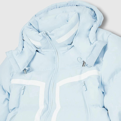 New Design Outdoor Winter Warm Custom Logo Blue Heavyweight Puffer Jacket Men Casual Jacket