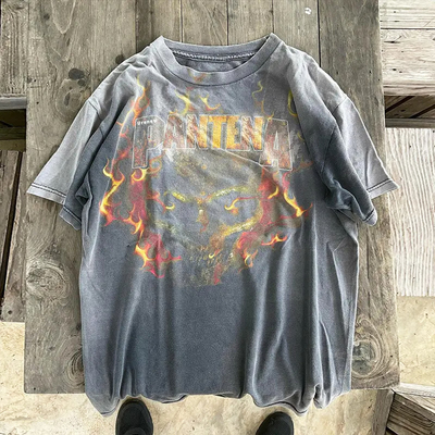 شراء ماي يو 200 280 290 300 جي اس ام رجال حمض غسل قميص الرجال تي فنتاش بوتلغ ضخم قميص Dtg الرسومات قميصات مخصصة التصنيع عبر الإنترنت