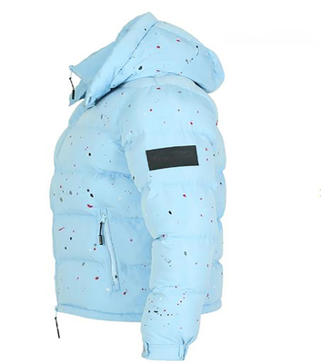 Custom Logo Men's Light Weight Bubble Coats Digital Print Outdoor Puffer Jacket