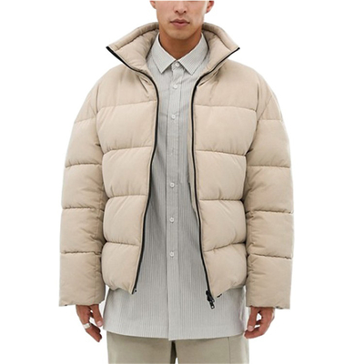 Custom Winter Short Wind Breaker Down Puffer Jacket for Men