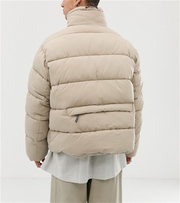 Custom Winter Short Wind Breaker Down Puffer Jacket for Men