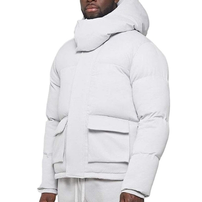 Puffer Jacket Men Fashion New Design Winter Puffer Cargo Pocket Mens Coat