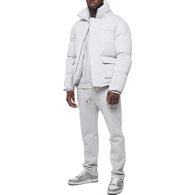 Puffer Jacket Men Fashion New Design Winter Puffer Cargo Pocket Mens Coat