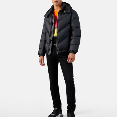 High Quality Long Sleeve Winter Puff Jacket Customize Zipper Badge logo Jackets for Men 2021