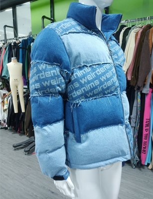 Fashion New Design Winter Puffer Men Plus Size Jackets Warm Padding Wholesale Bubble Bomber Denim Jean Jacket