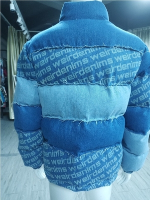 Fashion New Design Winter Puffer Men Plus Size Jackets Warm Padding Wholesale Bubble Bomber Denim Jean Jacket