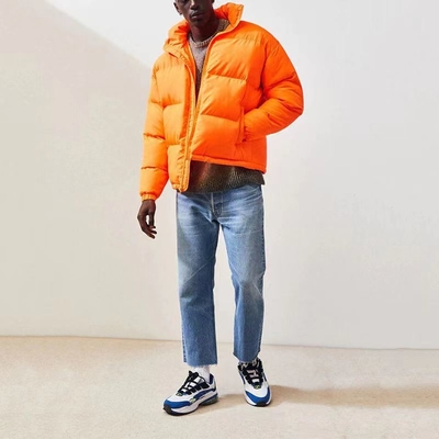 Custom Logo Coat Men Thin Down Plus Size Jackets Quilted Puffer Bomber Polyester Winter Casual Jacket Coat for Men