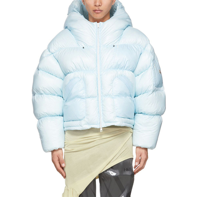 Cropped Puffer Jacket Quilted Padded  Plus Size Street Wear Puffer Jacket
