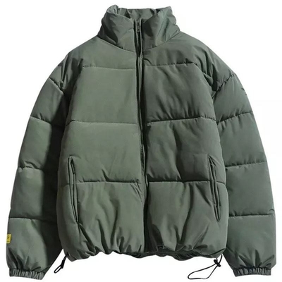 Customization Winter Full Zip Down Jacket Plus Size Bubble Jacket Anti Wrinkle