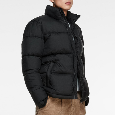 Customized Logo Winter Puffer Jacket Full Zip Men'S Streetwear Puffer Coat OEM Service