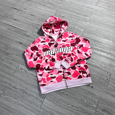 Mua Nhà sản xuất áo hoodie zip oversize in hình toàn mặt DTG tùy chỉnh, chất liệu French Terry, phong cách streetwear sản xuất trực tuyến