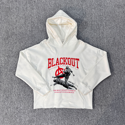 comprar Impresión personalizada o bordado con sudadera con capucha Impresión gráfica con pantalla Pullover de tamaño grande cortado Fabricación en línea