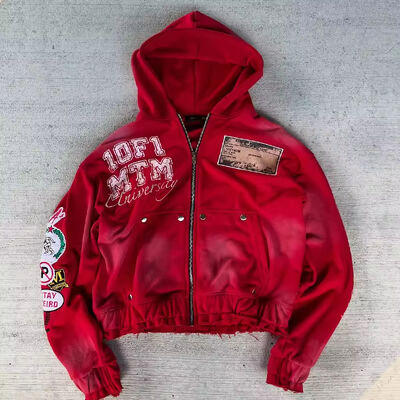 ซื้อ ชุดแพทช์ปัก hoodie วินเทจวินเทจที่กำหนดเอง การผลิตออนไลน์