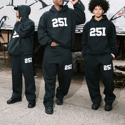 satın al Erkek Ağır Sınıflı Fransız Terry Sweatsuit'ı, Geniş Boyutlu Rahatlık ve 420 GSM Kumaş Çevrimiçi üretim