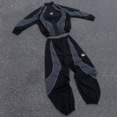 comprare Tuta sportiva da uomo impermeabile patchwork personalizzata, set di 2 pezzi con tessuto leggero da 300 grammi fabbricazione online