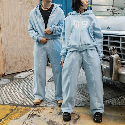 comprar Chándal de streetwear con serigrafía personalizada, gramaje de tela de 550 g y plazo de entrega de muestra de 7 días Fabricación en línea