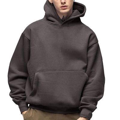 satın al Büyük boy 370 gram XXS-5XL Kapüşon Kazak 100% Pamuk Sokak Giysi Erkekler için spor kostümü Çevrimiçi üretim