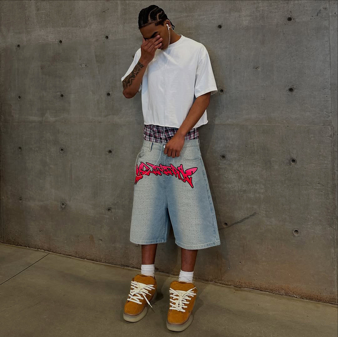 OEM Custom Jean Shorts Distressed Vintage Washed Damaged Streetwear Men's Denim Shorts Manufacturers Shorts Jeans Denim Ripped
