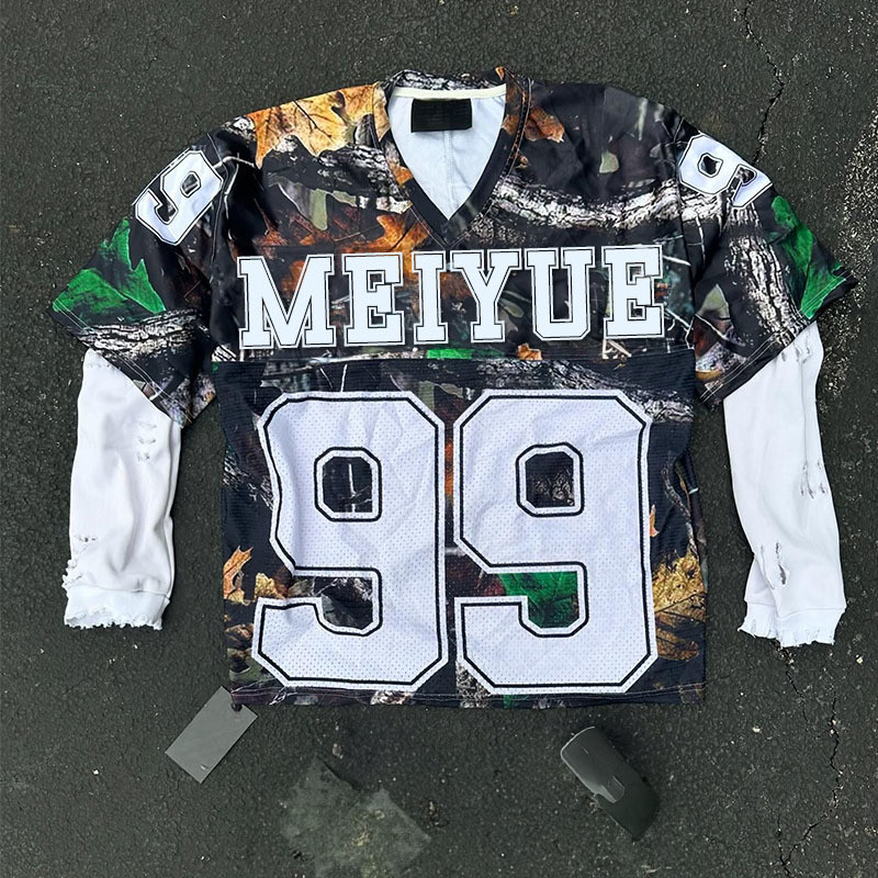 Custom Dtg Logo  Streetwear Long Sleeve T Shirt