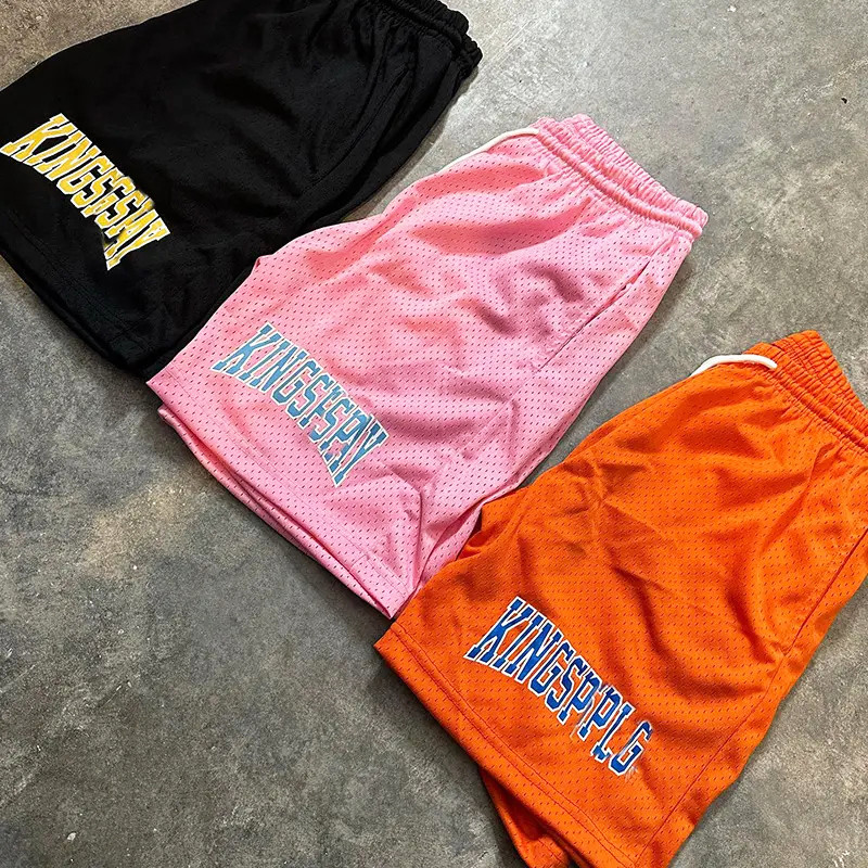 Mei Yue Jogger Gym 5 Inch Graphic Sublimation Polyester High Quality for Mens Mesh Shorts Above the Knee With Drawstring Pockets