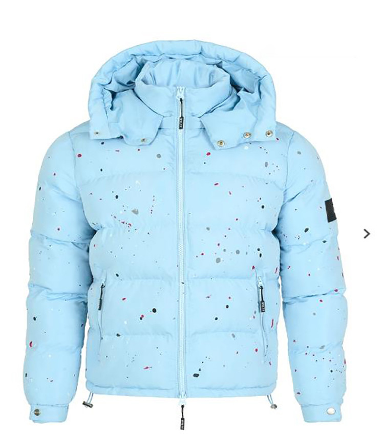 Custom Logo Men's Light Weight Bubble Coats Digital Print Outdoor Puffer Jacket