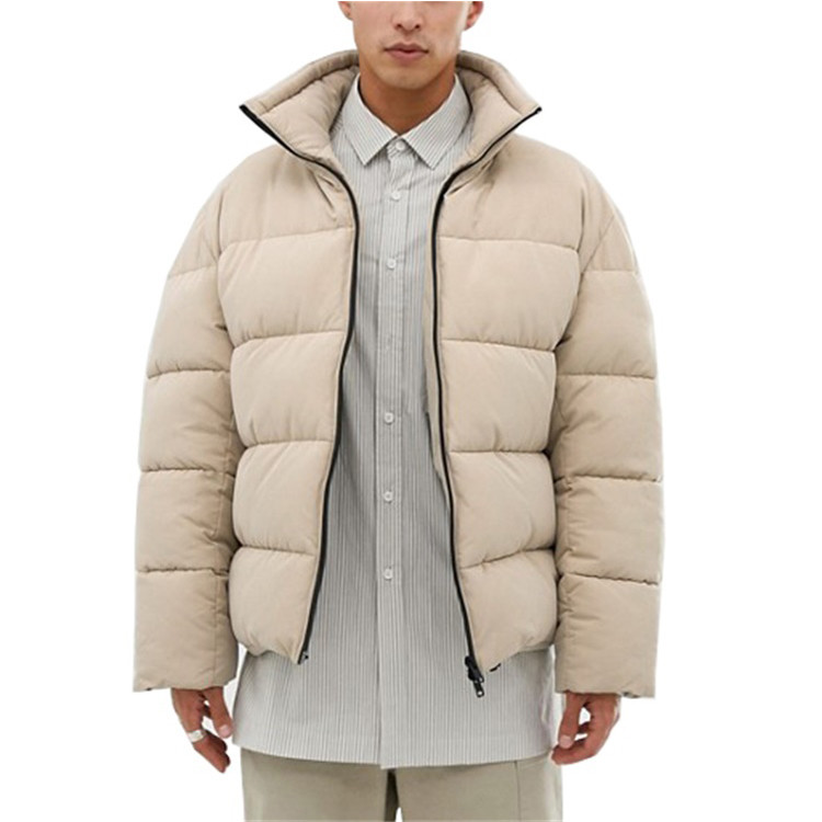Custom Winter Short Wind Breaker Down Puffer Jacket for Men