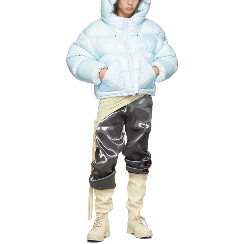 Cropped Puffer Jacket Quilted Padded  Plus Size Street Wear Puffer Jacket