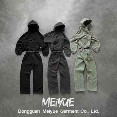 Custom Blank Zip up Plain Pullover Hoodie Joggers Baggy Sweatpants and Hoodie Set Jogging Suits Sweatsuit Tracksuits for Men