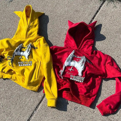 İyi bir fiyat. Özel Hoodies 3d Puff Print Logo Fransız Terry Büyük Boylu İpsiz Sweatshirts Pullover Heavyweight Hoodie Unisex Erkekler İçin çevrimiçi
