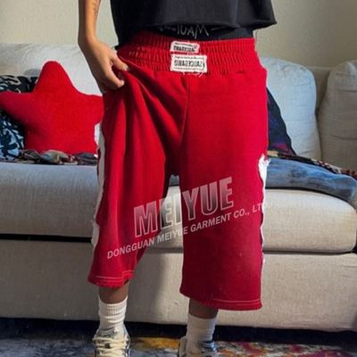 Double Waisted Embroidery Mens Streetwear Sweatpants