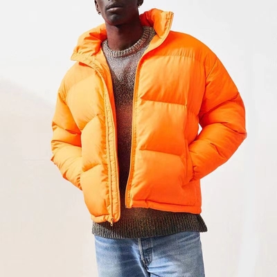 Custom Logo Coat Men Thin Down Plus Size Jackets Quilted Puffer Bomber Polyester Winter Casual Jacket Coat for Men