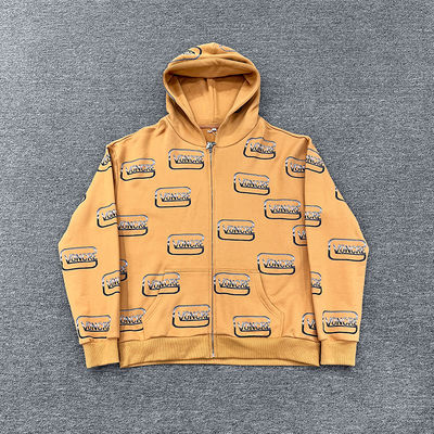OEM Custom Drop Shoulder Oversized French Terry Hoodie Casual Reflective Screen Print Hoodies Manufacturers Custom logo