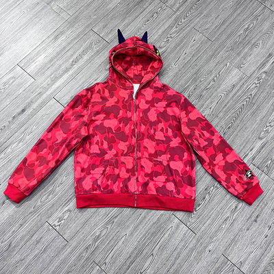 Custom Full Dtg Printed Zipper Oversized Streetwear Hoodie Sweatshirt Embroidery Full Face Zip up Heavyweight Hoodie Manufacture