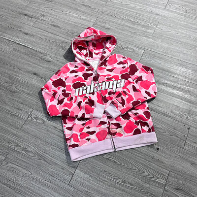 Dobra cena. Niestandardowy ekran Full Dtg Print Zip Up Oversized Full Face Zip Up Hoodie Francuskie Terry Streetwear Hoodie Producenci w Internecie