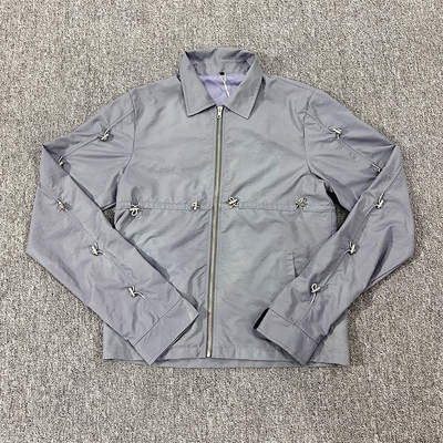 Vêtements de travail en nylon sur mesure Vêtements de rue pour hommes Vêtements légers à fermeture à glissière