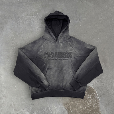 Sudaderas con capucha lavadas a la moda, suéteres de gran tamaño, estampado bordado, logotipo personalizado, lavado ácido, sudaderas con capucha de rizo francés vintage, fabricantes