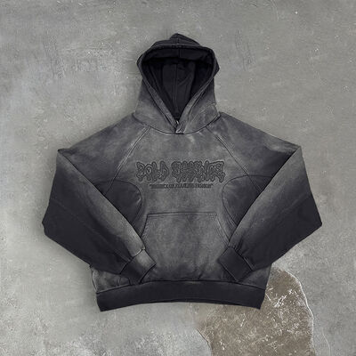 Giá tốt. Áo Hoodie Giặt Kiểu Thời Trang Áo Chui Đầu Khổ Lớn In Thêu Logo Tùy Chỉnh Giặt Axit Vintage French Terry Hoodies Nhà sản xuất trực tuyến
