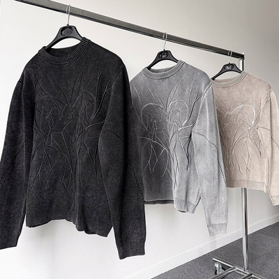 Καλή τιμή. Προσαρμοσμένο φούτερ ζεστό streetwear πουλόβερ 3d κεντημένο πλεκτό oversized ριχτό ώμο μάλλινο μαλακό πουλόβερ Προσαρμοσμένο λογότυπο σε απευθείας σύνδεση