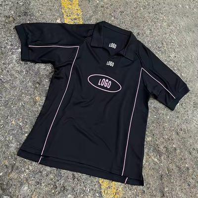 Custom Short Sleeve Reflective Polo t Shirts Screen Print T-shirts Boxy Fit Tee Sport Casual Tshirt Manufacturers