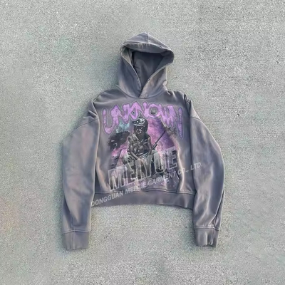 Ein guter Preis. Benutzerdefinierte Sonne verblasste Hoodie Kein String DTG DTG DRINTED SACE WASH DROP SCHULTER HOODIE Hersteller Custom Logo Online