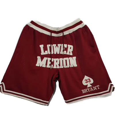 Ein guter Preis. Kleidungshersteller Custom Logo Herren Basketball Shorts Red Vintage Classics Athletic Basketball Shorts mit Taschen für Männer Online