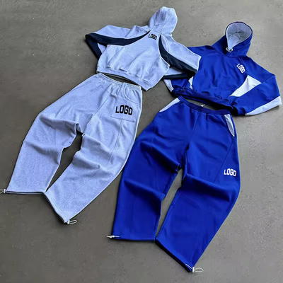 Custom Men Tracksuit Set Sweat à sweat de fabrication active surdimension